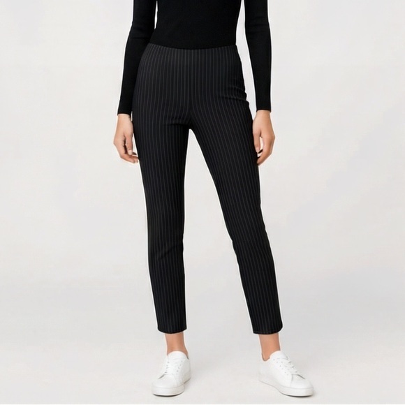 H&M Black Pinstripe Ankle Pant - Picture 1 of 5